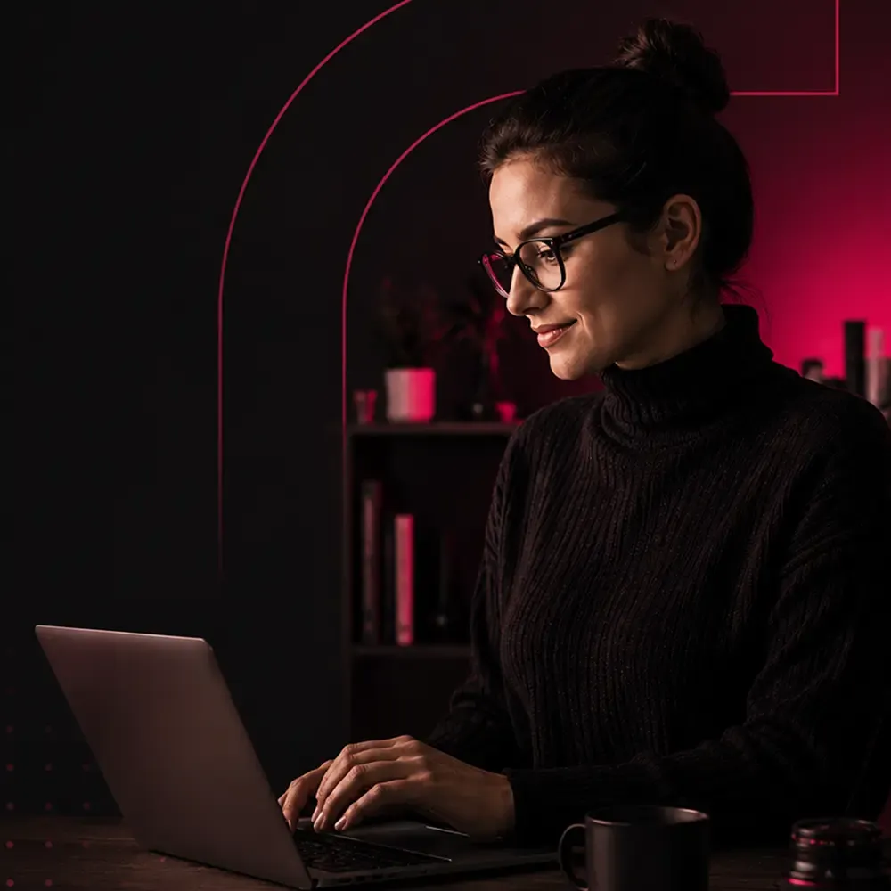 Produtor de cursos online em ambiente de criação de conteúdo